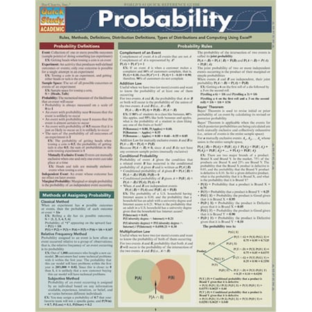 Probability Quickstudy Easel